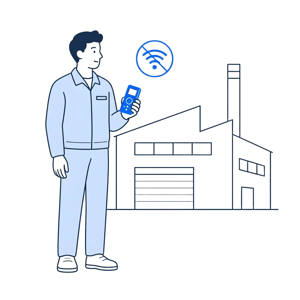 工廠或展會等離線現場，Truley Sentinel 支援行動與離線錄音